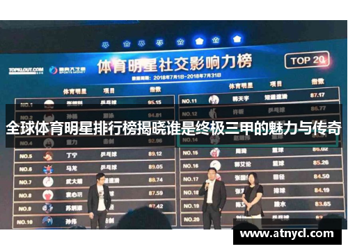 全球体育明星排行榜揭晓谁是终极三甲的魅力与传奇